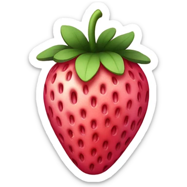 Pink strawberry sticker