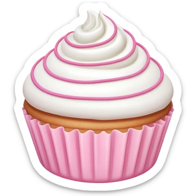 pink piping bag and white frost sticker