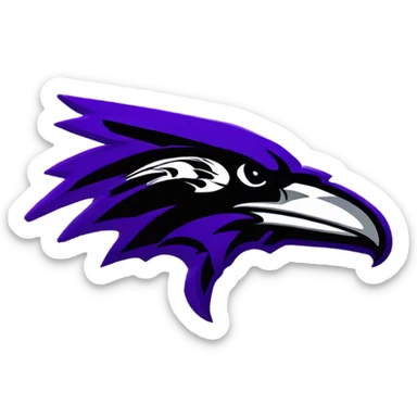 Baltimore Ravens bird sticker