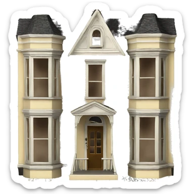 antique victorian dollhouse sticker