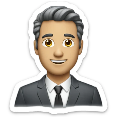 bussines man claro sticker