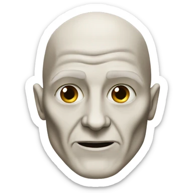 Voldemort without his nose  sticker