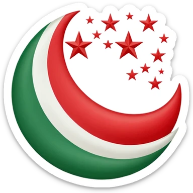 Chechen Flag, the flag 1991-1999 sticker