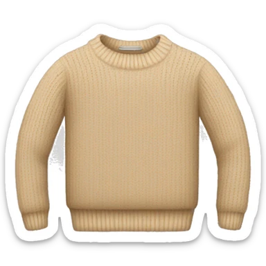 Beige sweater  sticker