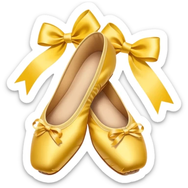 pointe shoes Yellow sticker