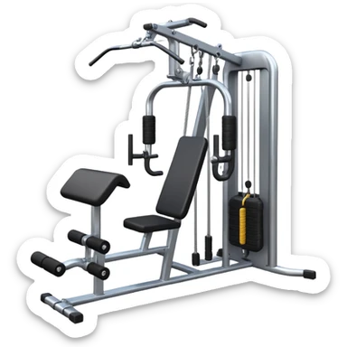 gym cable machine sticker