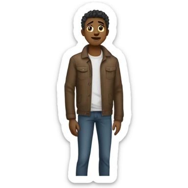 Guy wanting a car but never buying one  sticker