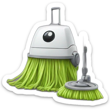 mop robot sticker