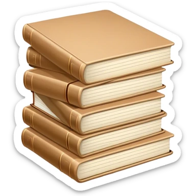 Beige journals sticker