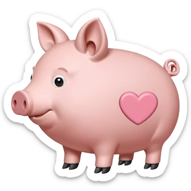 Ein  Sparschwein, in das von oben eine Münze fällt. Daneben oder leicht dahinter ein kleines Schild, das Sicherheit symbolisiert. sticker