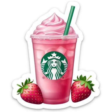 Starbuck pink drink sticker