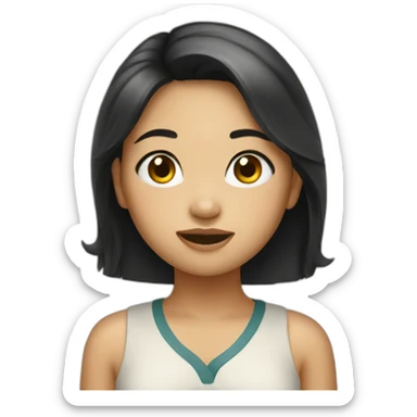 Vietnam girl sticker