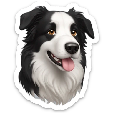 Border collie dog Newfoundland sticker