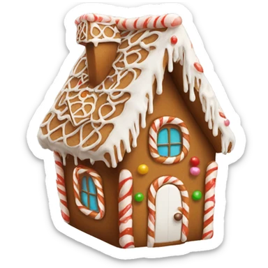 cute gingerbread house sticker