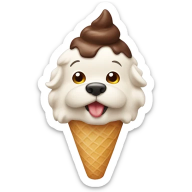 dog rating icecream sticker