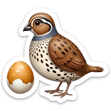 can you make a quail and quail egg emoji sticker