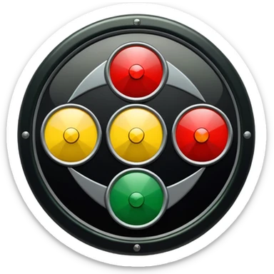 mac os icon rotation retro traffic signal arrows rotating sticker