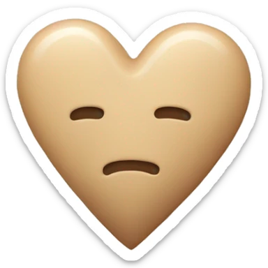 Beige healing heart with bandaid sticker