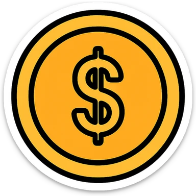 gold coin sticker