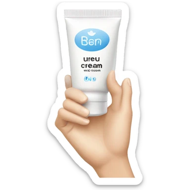 hand cream with urea sticker