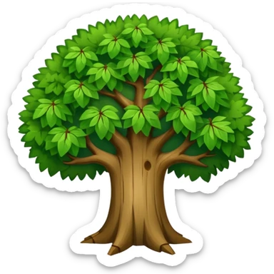 árbol con un letrero que dice 'Día del Árbol' sticker
