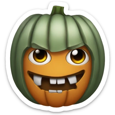 gangsta pumpkin sticker