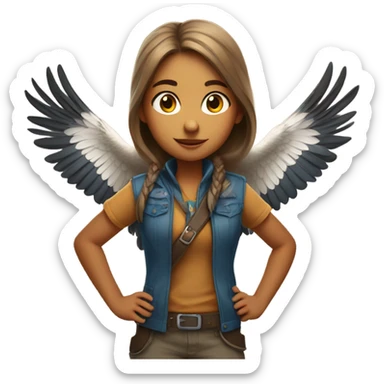 Hawk Utah girl sticker