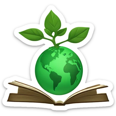 green education symbol sticker