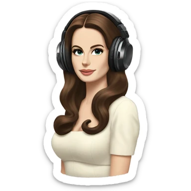 Lana del rey djing sticker