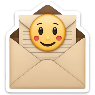 A letter
Emoji

 sticker