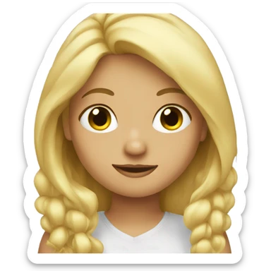 Blonde Girl sticker