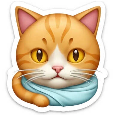 Vomiting cat sticker