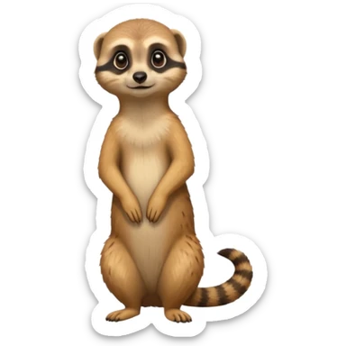 a meerkat standing sticker