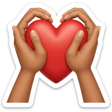 Corazón con las manos como éstas🖐️ sticker