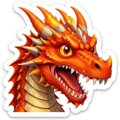 angry Dragon sticker
