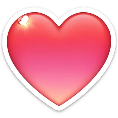 dusk sky heart sticker