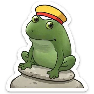 Pretty rocks stacked sticker