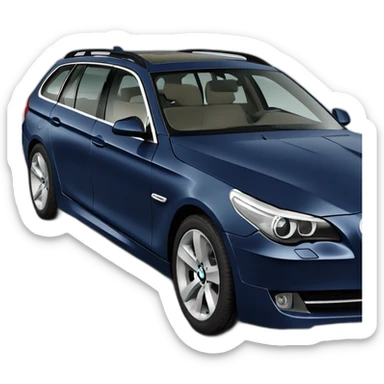 2010 bmw 525td touring picado in dark metallic blue sticker
