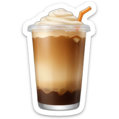 iced coffee without foam sticker