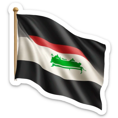 the old flag of iraq 1999 sticker