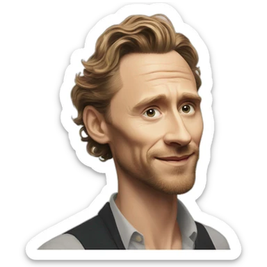 Tom hiddleston  i saw the light sticker