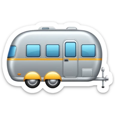 shiny caravan sticker