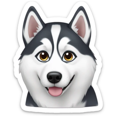 siberian-husky-cute sticker