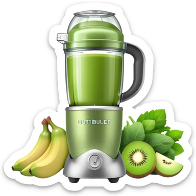 Emoji de una nutribullet verde clarito sticker