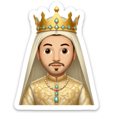 Robe mariage roi Mohammed VI sticker