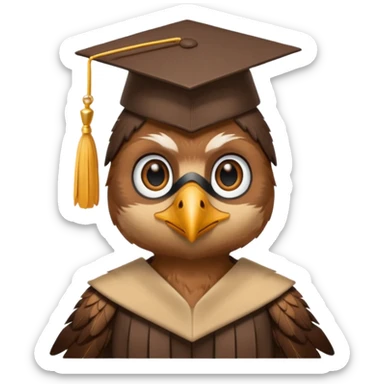 falcon with a grad cap sticker