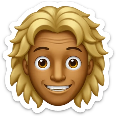 Faça um homem pardo com cabelo curto com dente de ouro sticker