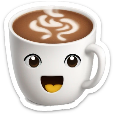 hot coco mug sticker