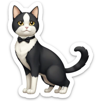 Gay King Kong Super duper Transcendent celestial infinity cosmic galactic energy Mega neon unicorn dragon hydra hyper rare golden penguin Golden Divine god angel Omni Black and white Super muscular Buff sigma Gigachad cat full body tuxedo colored  sticker