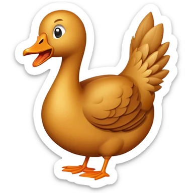 cooked silly goose emoji for slack sticker